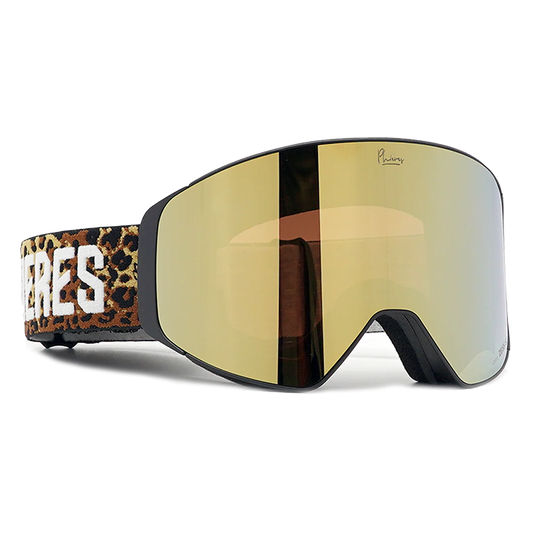 PHIERES PH-12sixty Black Leo Gold Goggle