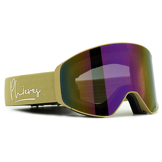 PHIERES PH-12sixty Tan Flash Pink Goggle