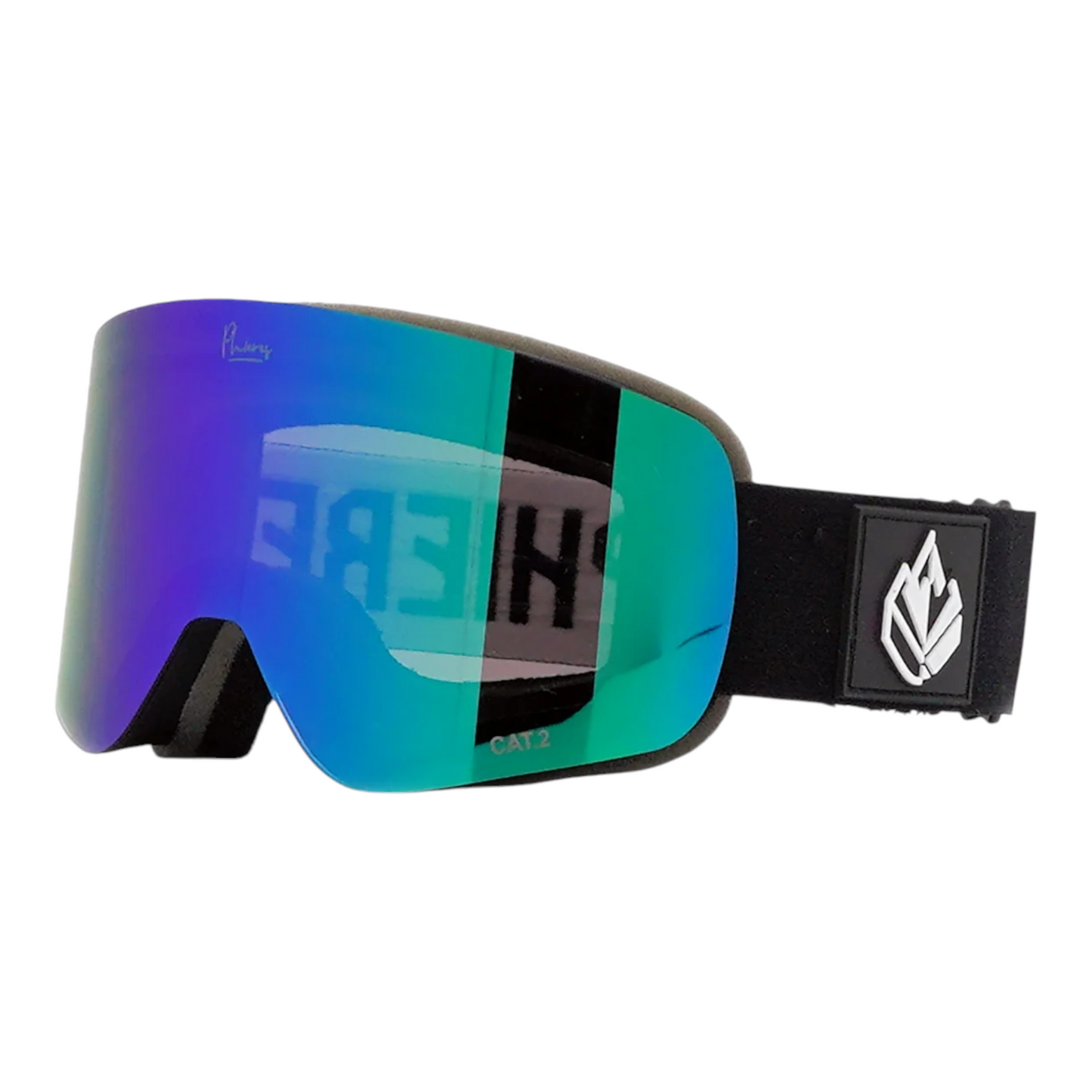PHIERES Ph-3sixty | Black Jade Green S2 Youth Goggle