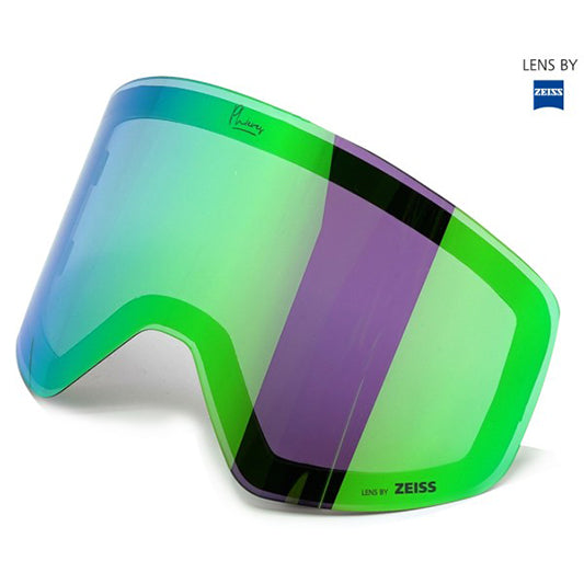 PH-12sixty Green Ersatzglas - Zeiss Cylindrical Cat 2 Goggle Lens